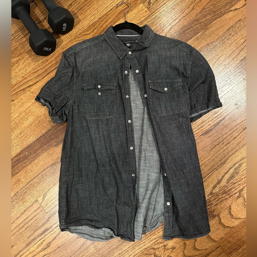 John varvatos men’s shirt sleeve button down
